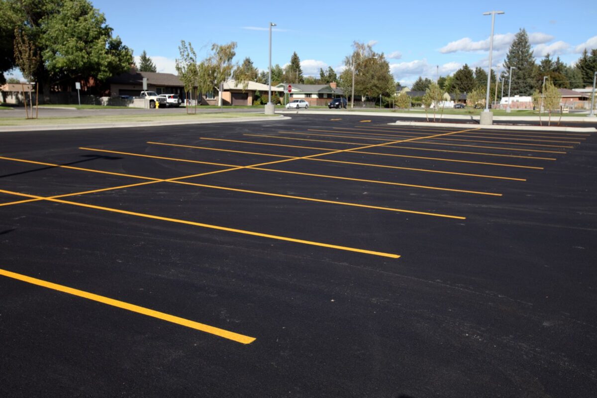 Parking lot striping